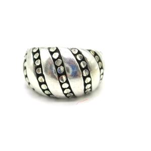 Sterling Silver KABANA SIGNED BEADED DOME RING SIZE 8